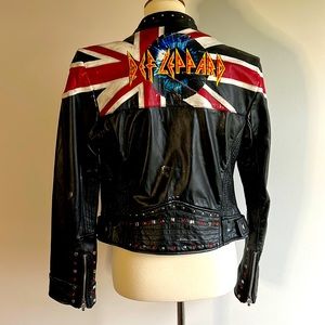 RARE ⭐️ Def Leppard Wilson’s Leather biker jacket